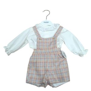 CONJUNTO PANTALON PETO REJA BEBE