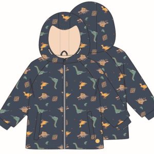 CHAQUETA IMPERMEABLE DINOSAURIOS PELITO INTERIOR