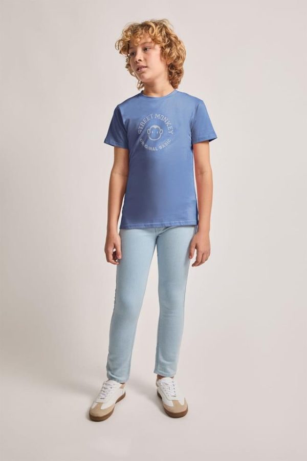 CAMISETA AZUL PARDO MONKEY