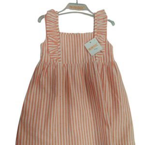 VESTIDO RAYAS NARANJA